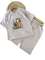 تیشرت و شلوارک دخترانه دختر دوچرخه سوار - Image 2