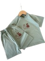 تیشرت و شلوارک دخترانه خرگوش - Image 3