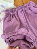 تیشرت و شلوارک بیرونی دخترانه سه پاپیون - Image 6