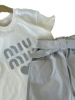 تیشرت و شلوارک بیرونی دخترانه miu - Image 5
