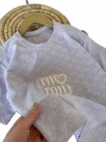 تیشرت و شلوارک بیرونی دخترانه miu قلبی - Image 6