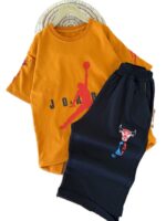 تیشرت و شلوارک راحتی پسرانه ورزشی - Image 3