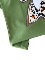 تیشرت دخترانه راحتی پاپیون پلنگی - Image 6