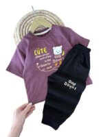 تیشرت و شلوارک راحتی دخترانه cute - Image 3