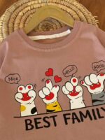 کراپ شلوار واید بیرونی دخترانه family - Image 5