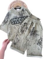 تیشرت باکسی و شلوارک راحتی اسپرت Stodios - Image 2