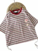تیشرت بیرونی دخترانه راه راه - Image 3