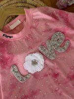 کراپ بیرونی دخترانه LOVE نگینی - Image 4