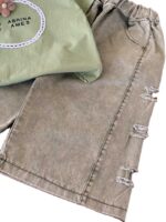 تیشرت و شلوارک بیرونی دخترانه گل دایره - Image 10
