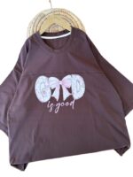 تیشرت باکسی بیرونی دخترانه GOD - Image 2