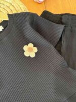 کراپ و شلوار پنبه راحتی دخترانه ابرا - Image 4