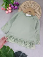 بلوز تک دخترانه لبه تور - Image 3