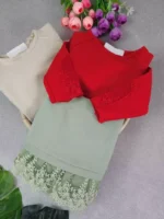 بلوز تک دخترانه لبه تور