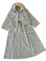 کت سارافن دخترانه زنبوری - Image 2