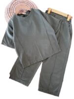 تیشرت شلوار بگ دخترانه خط دار - Image 5