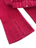 سویشرت و شلوار بوت کات دخترانه همراه با گیره - Image 4