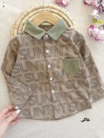 پیراهن پسرانه مخمل کبریتی - Image 4