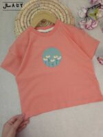 تیشرت دخترانه گل دایره ای - Image 2