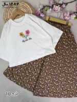 کراپ و دامن شلواری دخترانه رستا - Image 6