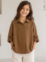 شومیز بیرونی دخترانه نگین دار