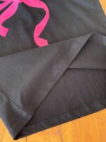 تیشرت تک راحتی دخترانه پاپیون صورتی - Image 5