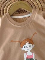 تیشرت و شلوارک پنبه راحتی دخترانه جودی - Image 8