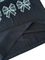 تیشرت و شلوارک پنبه راحتی دخترانه پاپیون - Image 5
