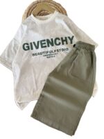 تیشرت و شلوارک کتان بیرونی پسرانه GIVENCHY
