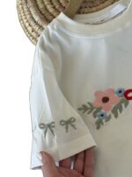 تیشرت باکسی و شلوار بیرونی دخترانه گلبونه - Image 5
