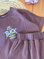 تیشرت و شلوارک راحتی پسرانه Black - Image 6