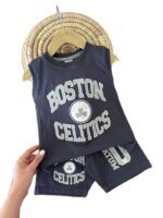 تاپ و شلوارک پنبه راحتی پسرانه BOSTON - Image 3