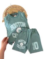 تاپ و شلوارک پنبه راحتی پسرانه BOSTON