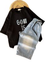 تیشرت و شلوارک بیرونی پسرانه God