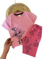 تیشرت و شلوارک راحتی دخترانه باله - Image 3