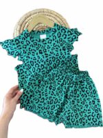 تاپ آستین فرشته و شورتک دخترانه نازلی - Image 3
