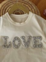 کراپ و شلوار بیرونی دخترانه Love - Image 8