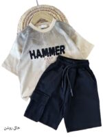 تیشرت و شلوارک کتان بیرونی پسرانه HAMMER - Image 5
