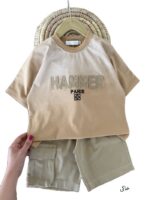 تیشرت و شلوارک کتان بیرونی پسرانه HAMMER - Image 4