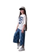 تیشرت باکسی و شلوار واید دخترانه گوچی - Image 2