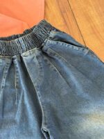 تیشرت شلوارک جین بیرونی دخترانه طرح قلب - Image 8