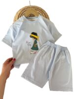 تیشرت و شلوارک پنبه راحتی دخترانه Nice - Image 5