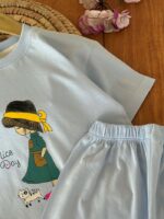 تیشرت و شلوارک پنبه راحتی دخترانه Nice - Image 8