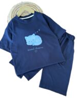 تیشرت شلوارک راحتی دخترانه گربه - Image 3