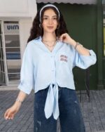 شومیز بیرونی دخترانه miu - Image 5